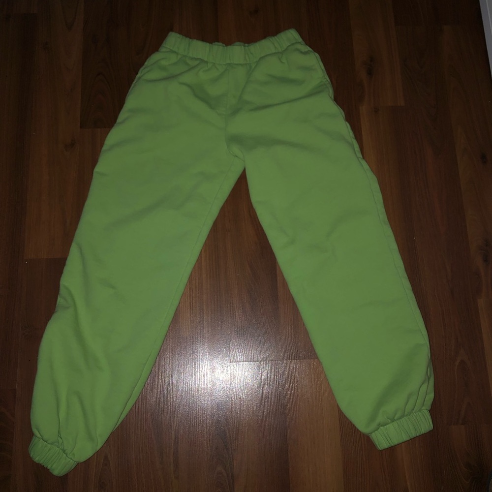 Lime Green Brandy Melville Rosa Sweatpants